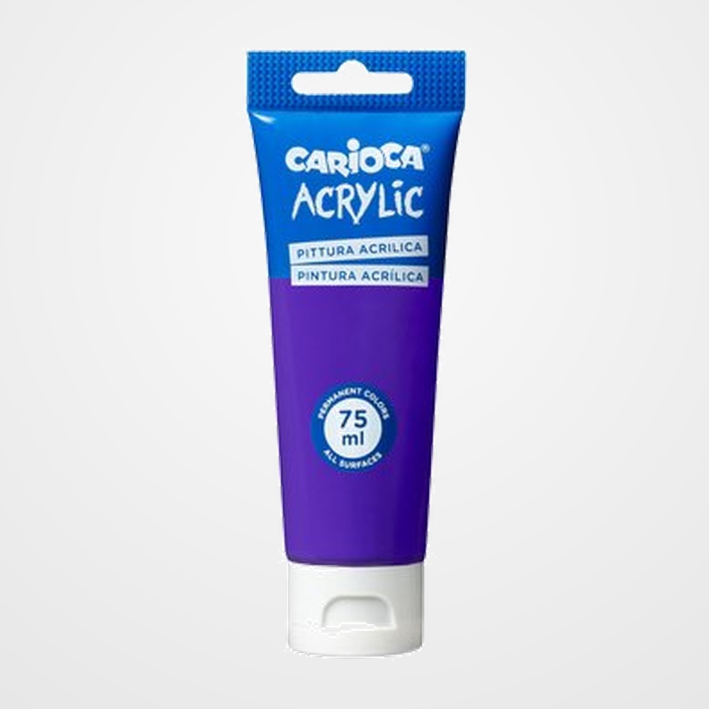 PINTURA ACRILICA CARIOCA 75 ml (tubo) VIOLETA