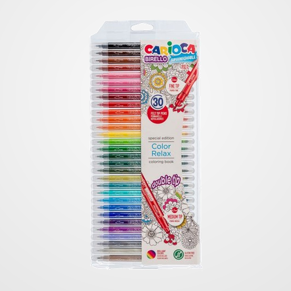 [10202076] ROTULADOR CARIOCA BIRELLO DOBLE BOLSA 30