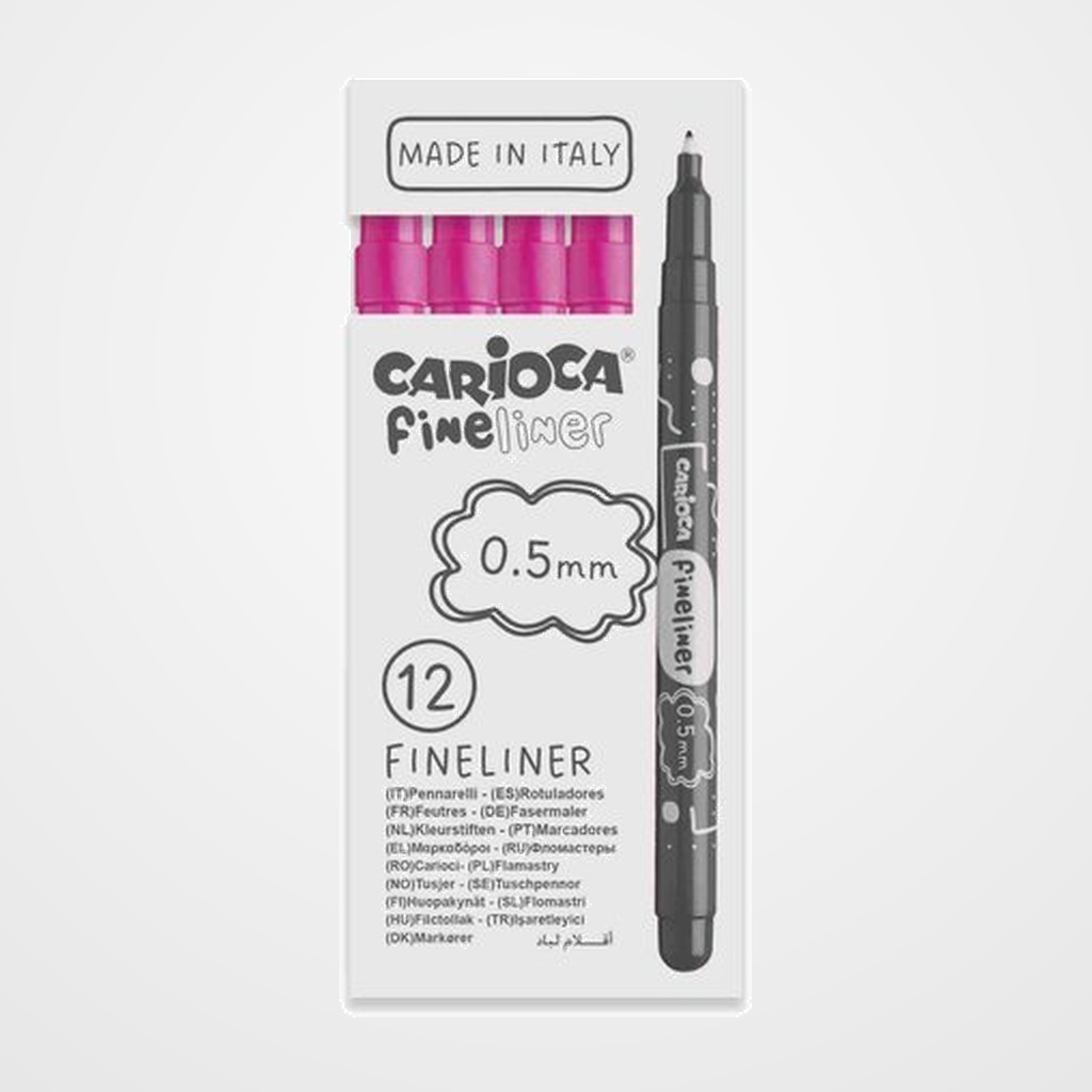 ROTULADOR FIBRA CARIOCA FINELINER (0,5) FUCSIA