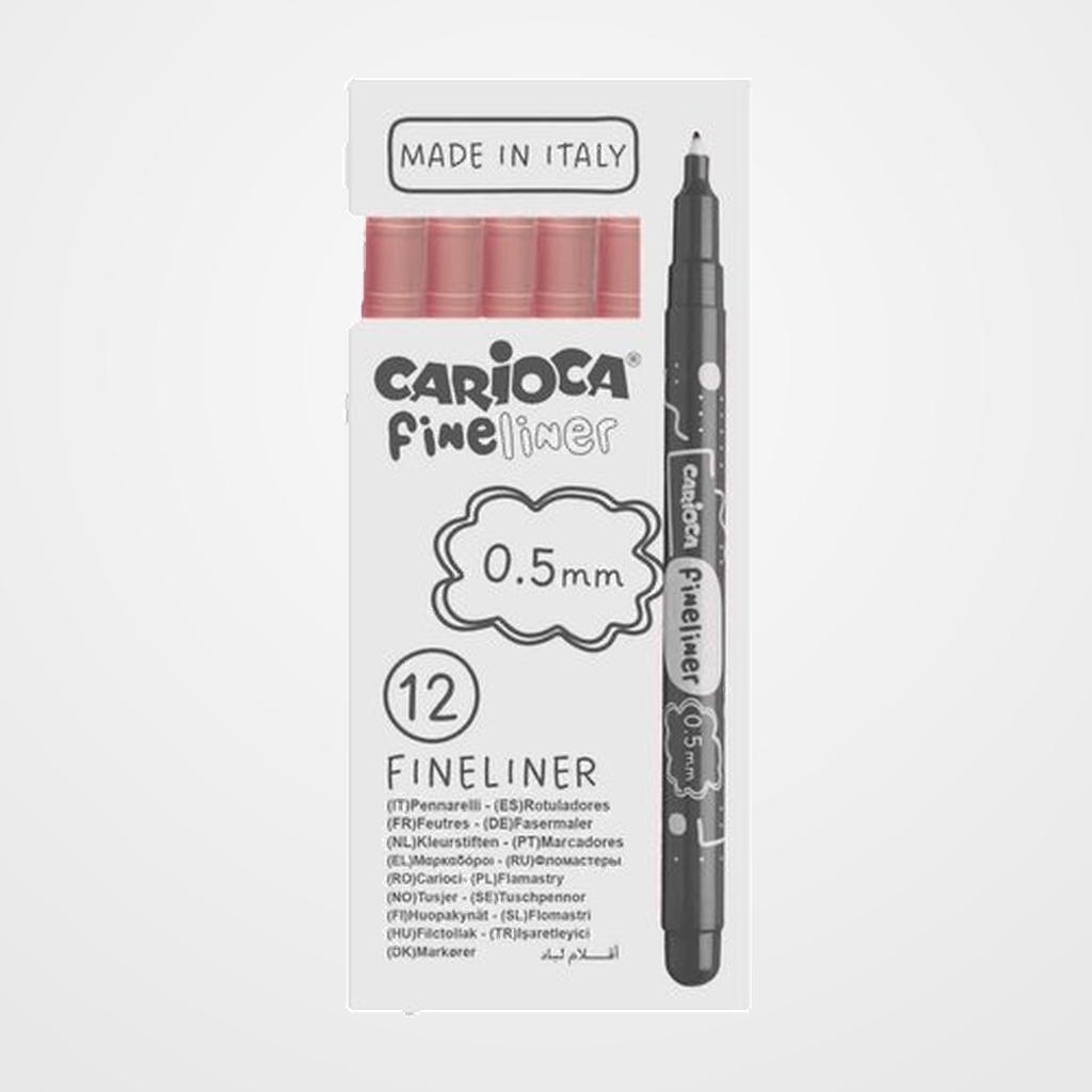 ROTULADOR FIBRA CARIOCA FINELINER (0,5) ROSA