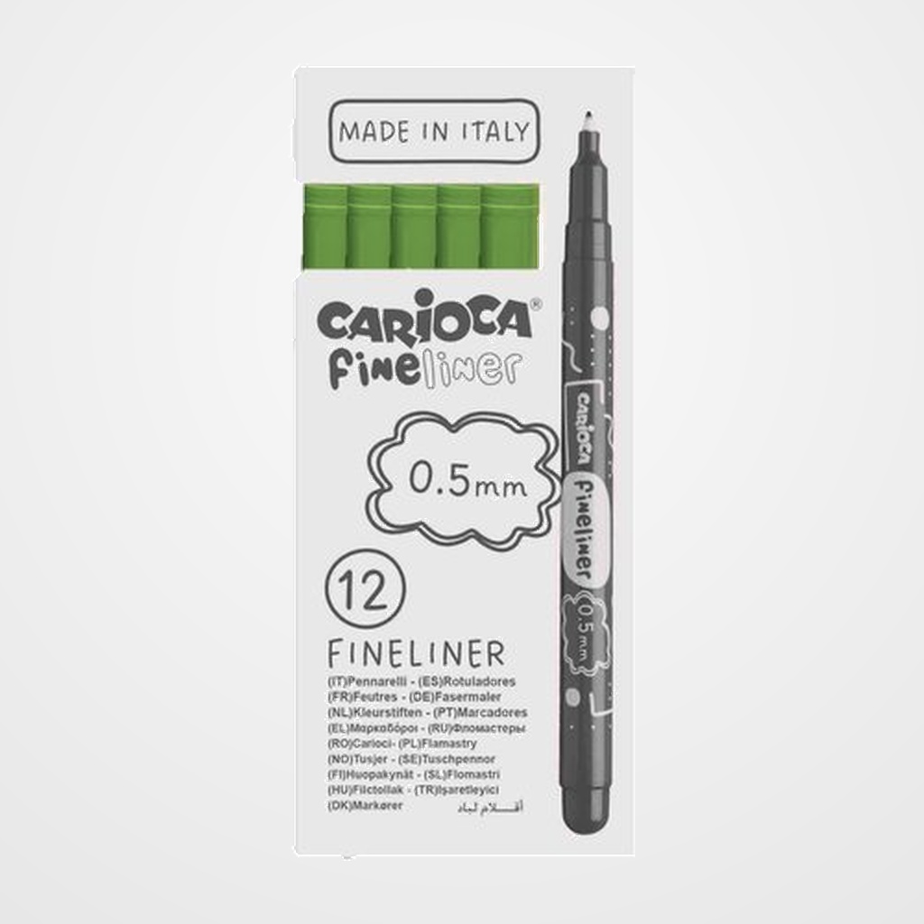 ROTULADOR FIBRA CARIOCA FINELINER (0,5) VERDE