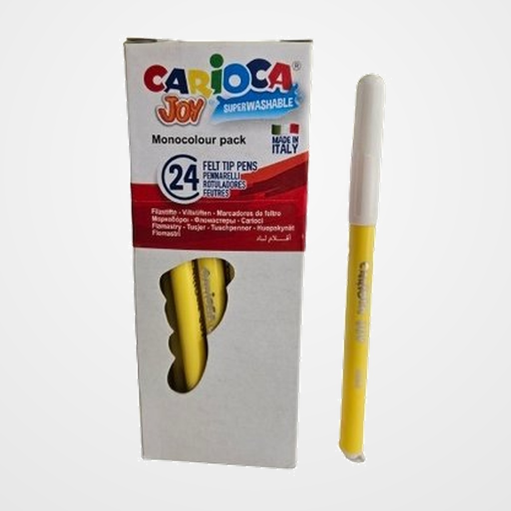 ROTULADOR FIBRA CARIOCA JOY  AMARILLO
