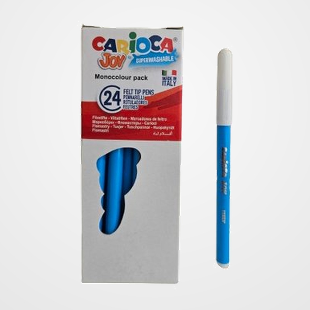 [10201838] ROTULADOR FIBRA CARIOCA JOY  AZUL CLARO