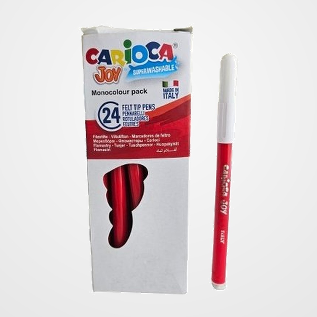 ROTULADOR FIBRA CARIOCA JOY  ROJO