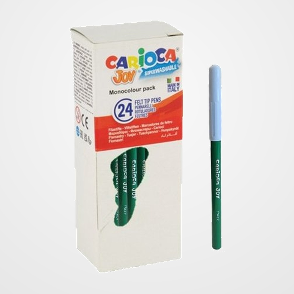 ROTULADOR FIBRA CARIOCA JOY  VERDE OSCURO