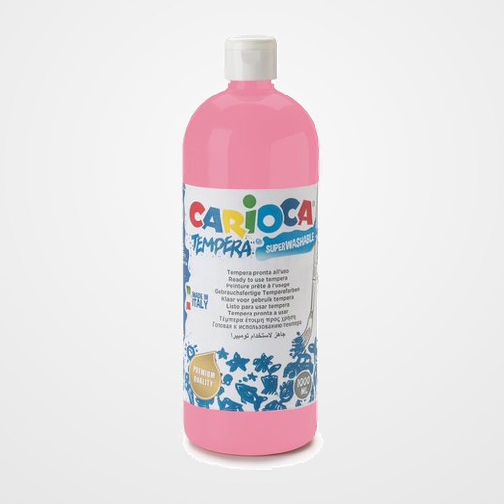 TEMPERA CARIOCA LIQUIDA 1000 ml (botella) ROSA