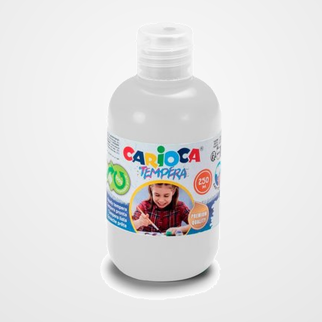 TEMPERA CARIOCA LIQUIDA 250 ml (botella) BLANCO