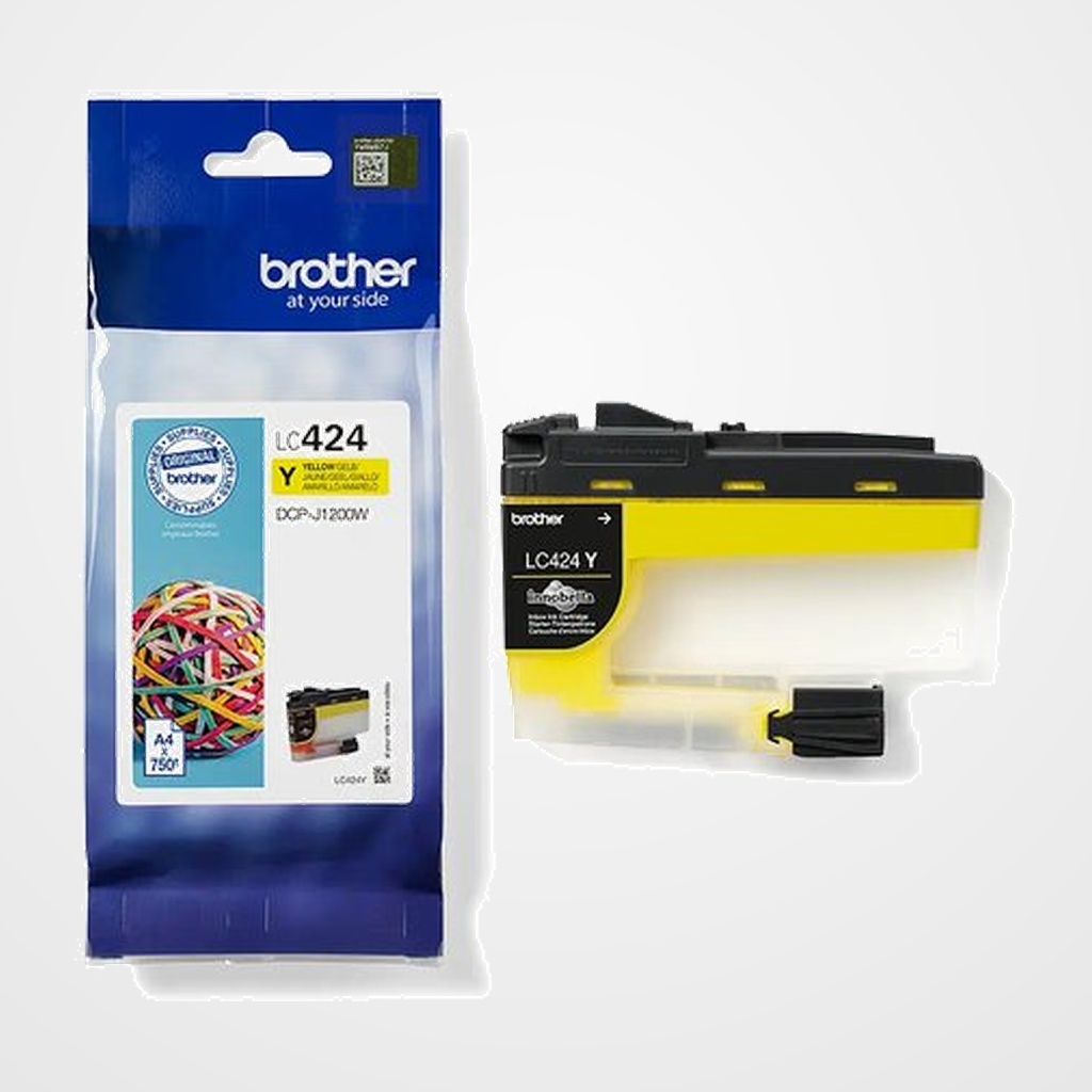 CART.IJ. BROTHER LC-424Y DCPJ1200W AMARILLO
