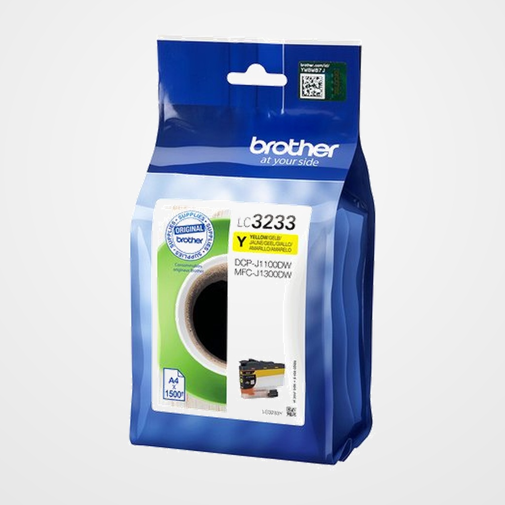 CARTUCHO INKJET BROTHER LC-3233Y AMARILLO MFC-J1300DW DCP-J1100DW (1500 PAG.)