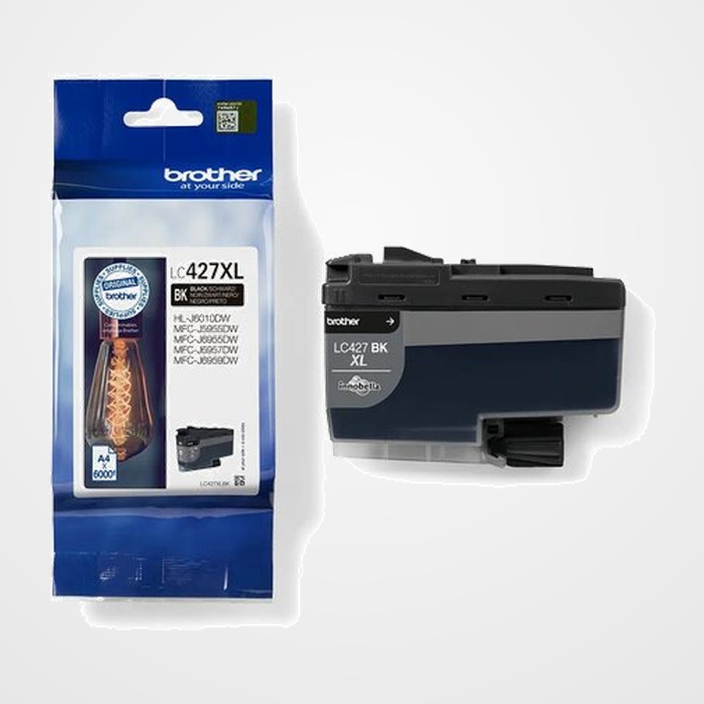 CARTUCHO INKJET BROTHER LC-427XLBK NEGRO MFCJ5955DW, MFCJ6955DW (6.000 PAG.)