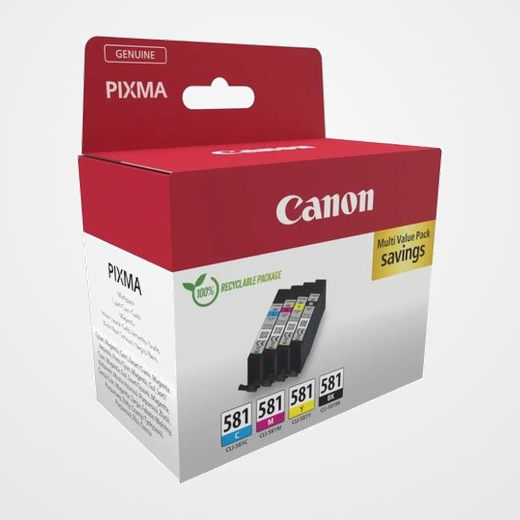 CARTUCHO INKJET CANON CL581 MULTIPACK PIXMA R8550 TS6250 TS8250 TS9150 TS9550 [2103C007]
