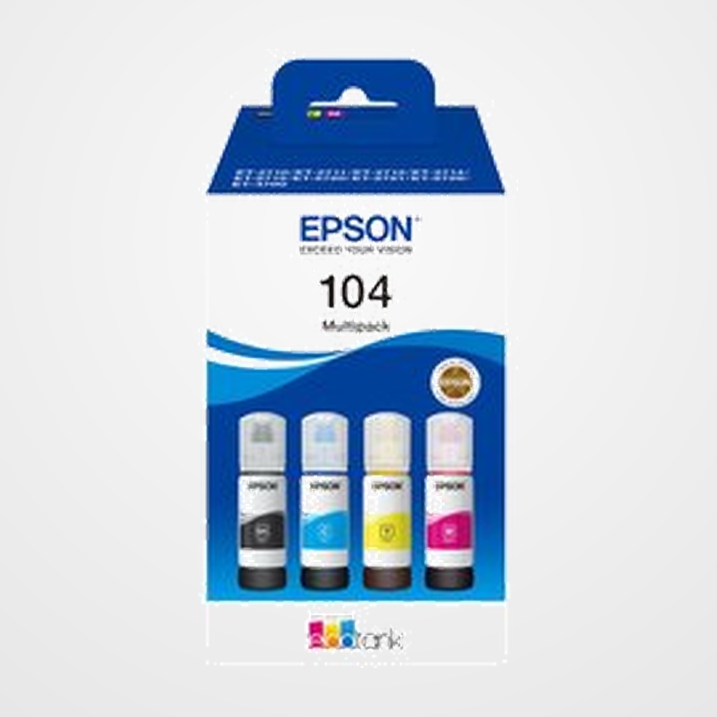 CARTUCHO INKJET EPSON T00P640 ECOTANK 104 MULTIPACK de 4