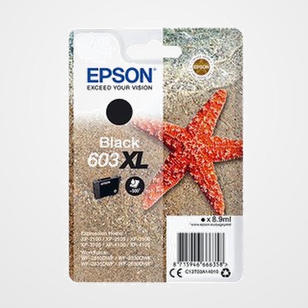 CARTUCHO INKJET EPSON T03A640 Nº603XL EXPRESSION HOME XP-2100/3100/4100 WF-2830DWF/2850DWF MULTIPACK (4 col.)