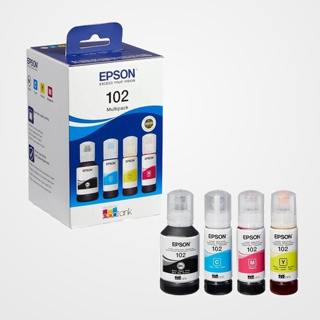 CARTUCHO INKJET EPSON T03R640 Nº102 ECO TANK ET-2700/2750/3700/3750/4750 MULTIPACK