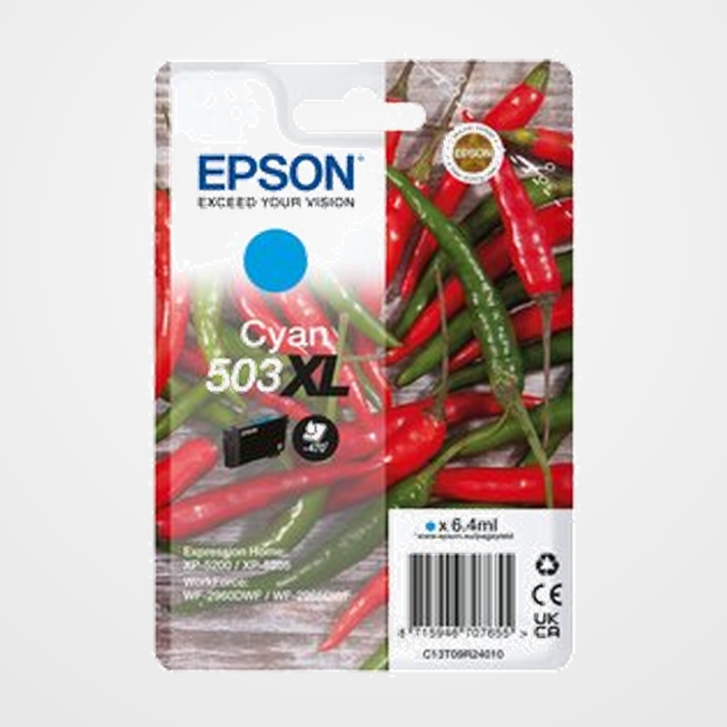 CARTUCHO INKJET EPSON T09R240 Nº503XL WORKFORCE WF-2960dwf/WF-2965dwf/XP-5205 Pimiento CIAN 6,4ML