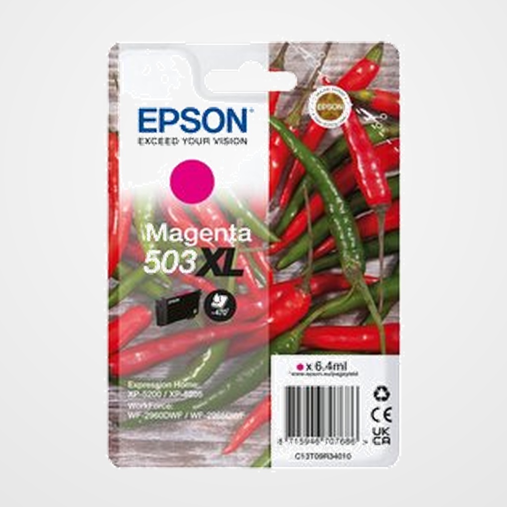 CARTUCHO INKJET EPSON T09R340 Nº503XL WORKFORCE WF-2960dwf/WF-2965dwf/XP-5205 Pimiento MAGENTA 6,4ML