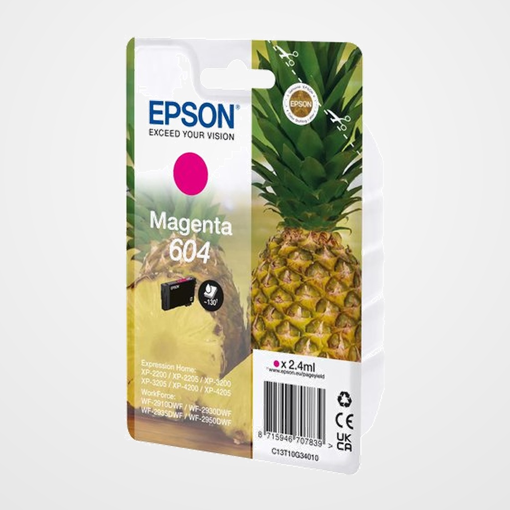 CARTUCHO INKJET EPSON T10G340 Nº604  XP-2200/WF-2910DWF 2.4ml MAGENTA