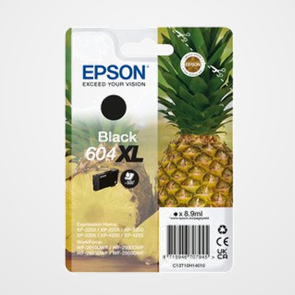 CARTUCHO INKJET EPSON T10H140 Nº604XL EXPRESSION HOME XP-2200/WF-2910DWF NEGRO