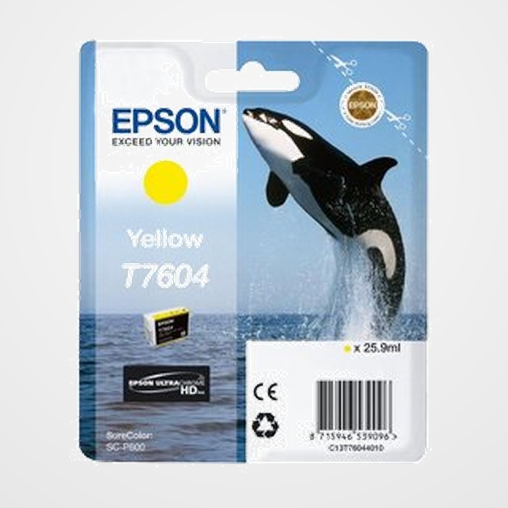 CARTUCHO INKJET EPSON T760440 SURECOLOR SC-P600 AMARILLO 25.9ML