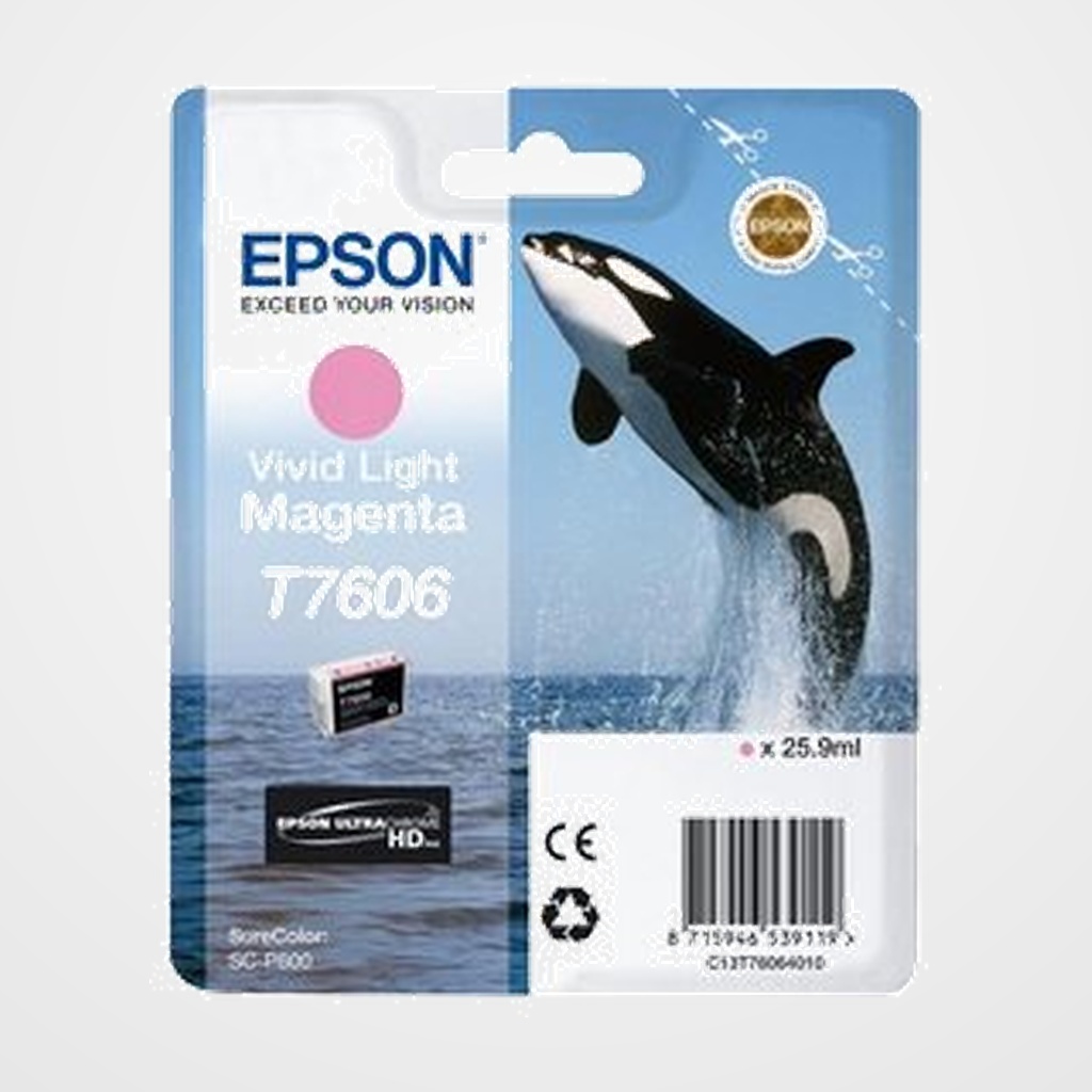 CARTUCHO INKJET EPSON T760640 SURECOLOR SC-P600 MAGENTA VIVO CLARO 25.9ML