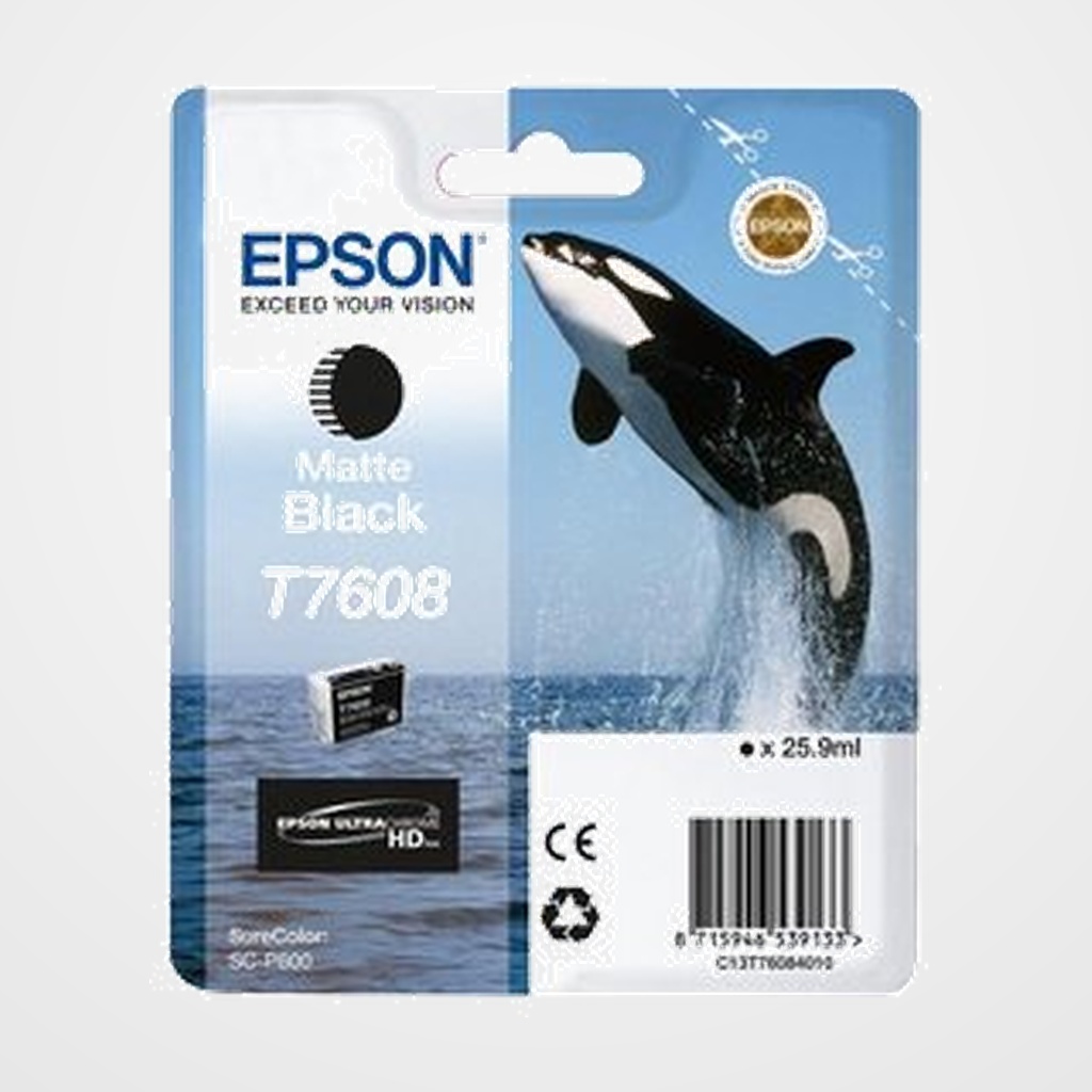 [41101442] CARTUCHO INKJET EPSON T760840 SURECOLOR SC-P600 NEGRO MATE 25.9ML