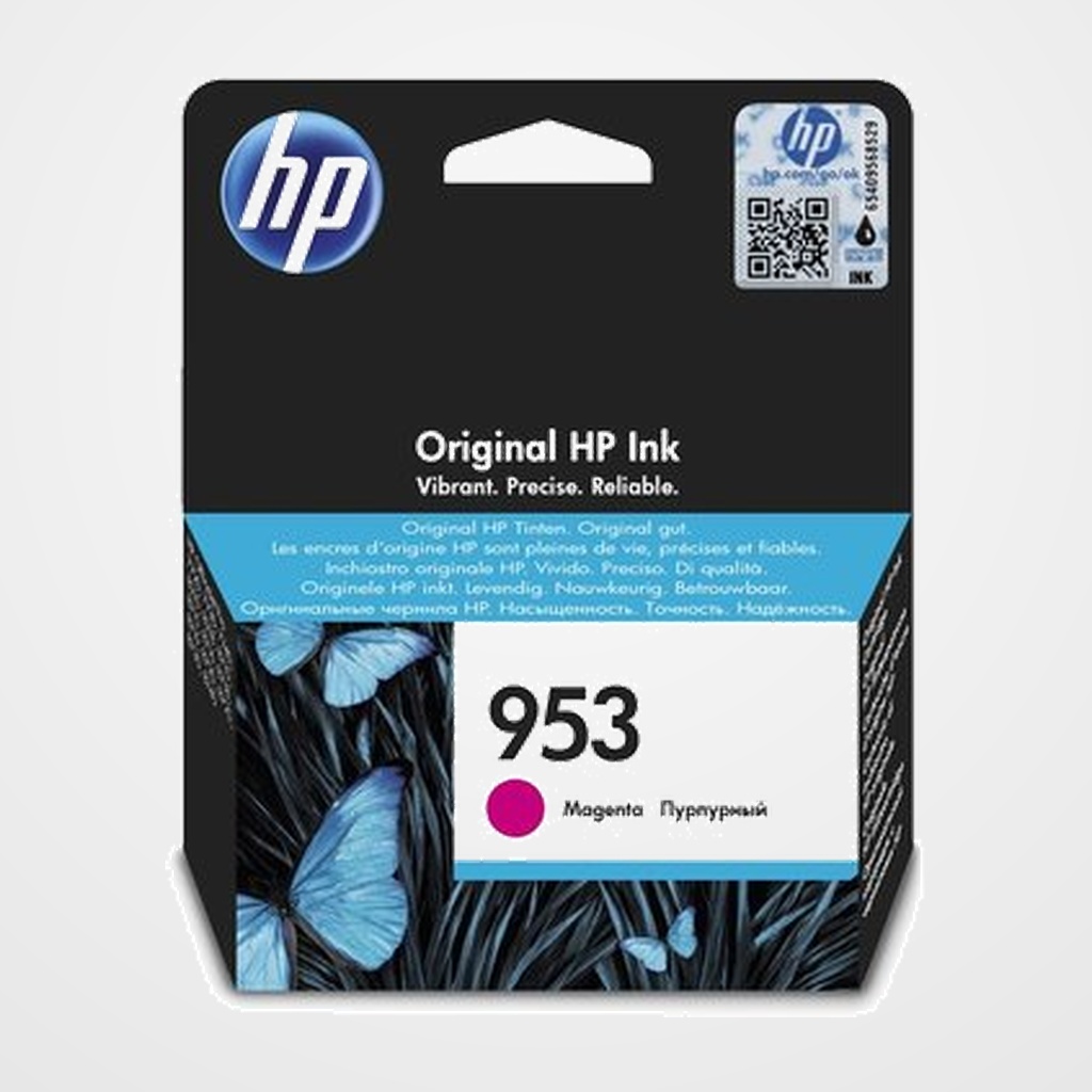 [41001474] CARTUCHO INKJET HP F6U13AE Nº953 OFFICEJET PRO 7720/7730/7740/8210/8218/8710/8715/8720/8725/8730 MAGENTA 9ML
