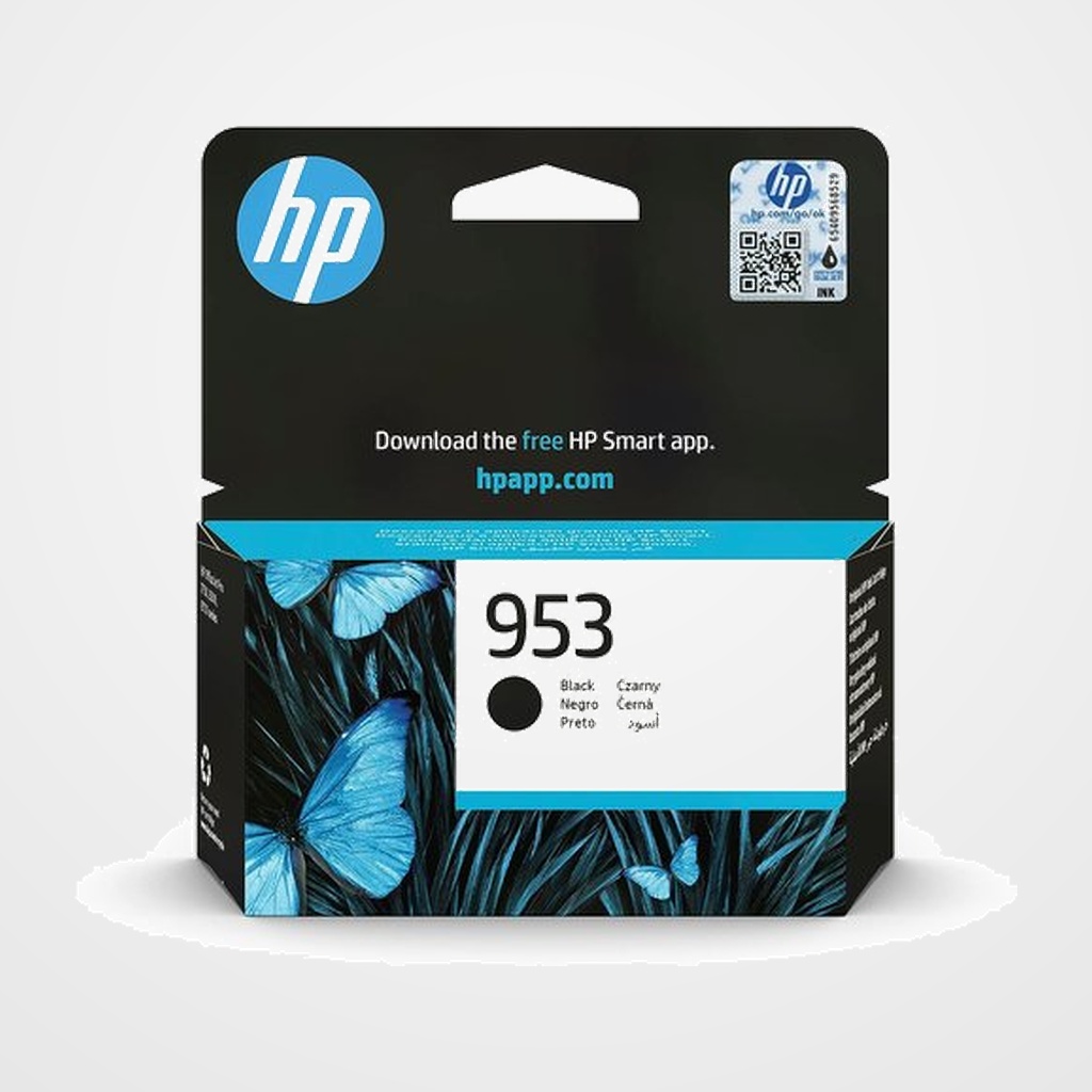 CARTUCHO INKJET HP L0S58AE Nº953 OFFICEJET PRO 7720/7730/7740/8210/8218/8710/8715/8720/8725/8730 NEGRO 20ML