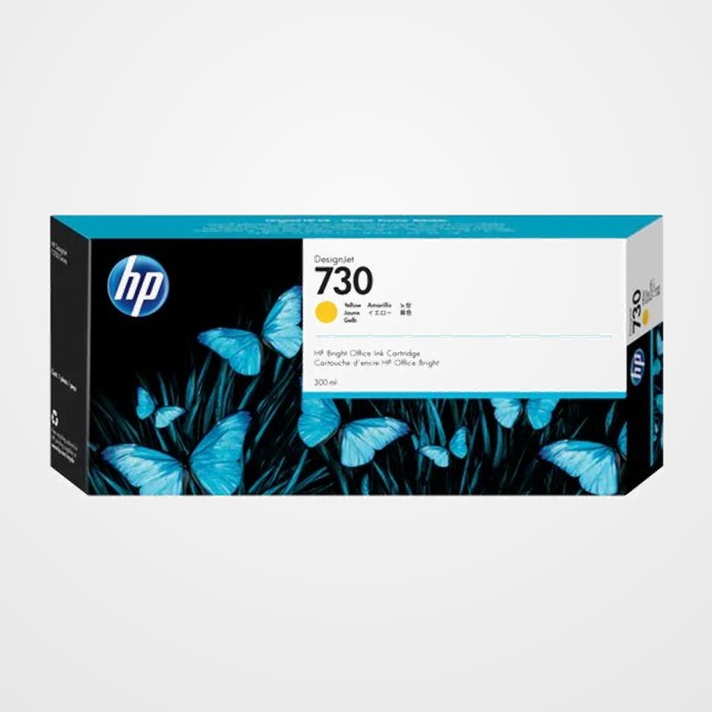 CARTUCHO INKJET HP P2V70A Nº730 DESIGNJET T1600/T1700/T2600 AMARILLO 300ML