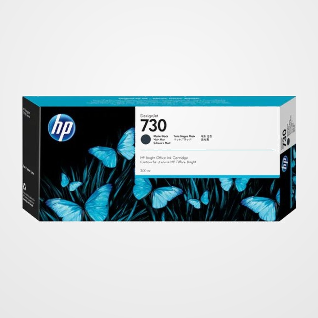 CARTUCHO INKJET HP P2V71A Nº730 DESIGNJET T1600/T1700/T2600 NEGRO MATE 300ML