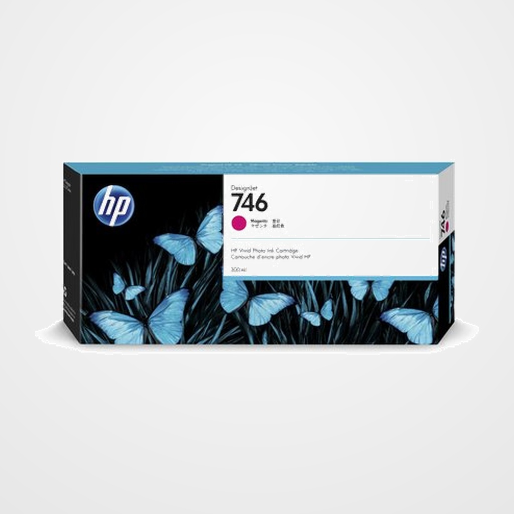 [41001510] CARTUCHO INKJET HP P2V78A Nº746 DESIGNJET Z6/Z9 MAGENTA 300 ML