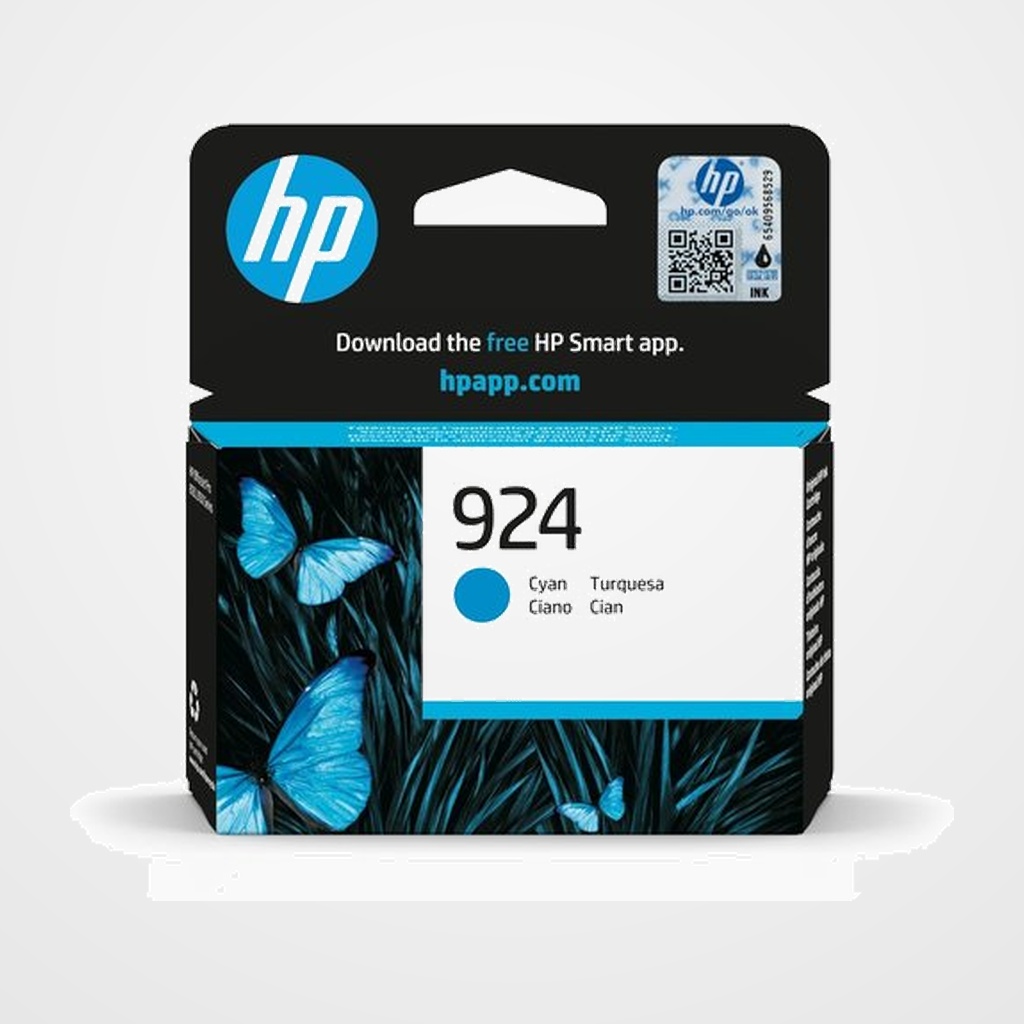 CARTUCHO INKJET HP 4K0U3NE Nº924 HP OFFICEJET/PRO 8120 AND 8130 SERIES. 400 P CIAN 11ML
