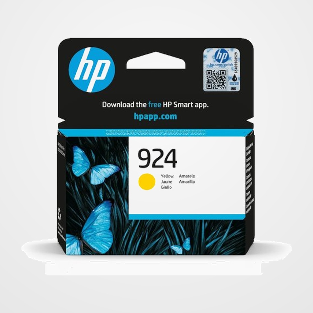 CARTUCHO INKJET HP 4K0U5NE Nº924 HP OFFICEJET/PRO 8120 AND 8130 SERIES. 400 P AMARILLO 11ML