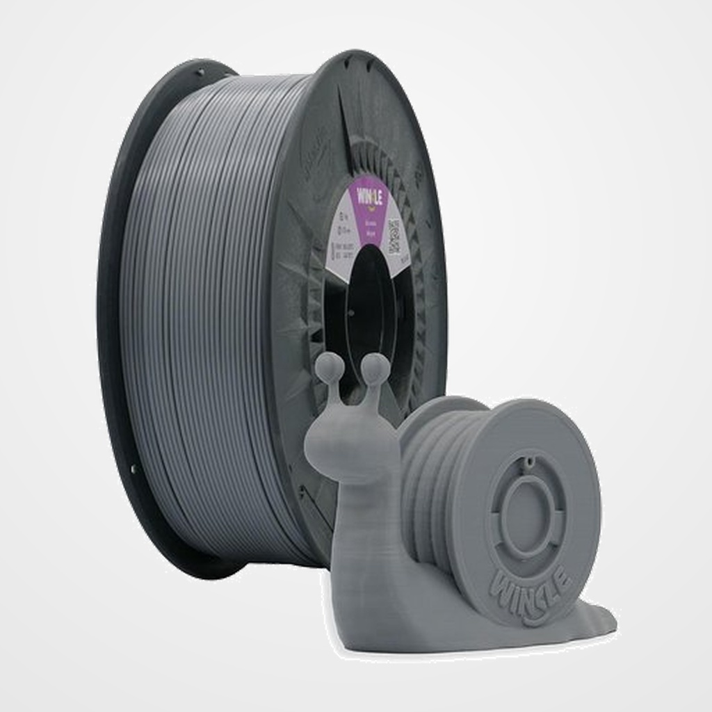 FILAMENTO IMPRESORA WINKLE PLA-HD 1,75 mm. 1Kg. GRIS CENIZA