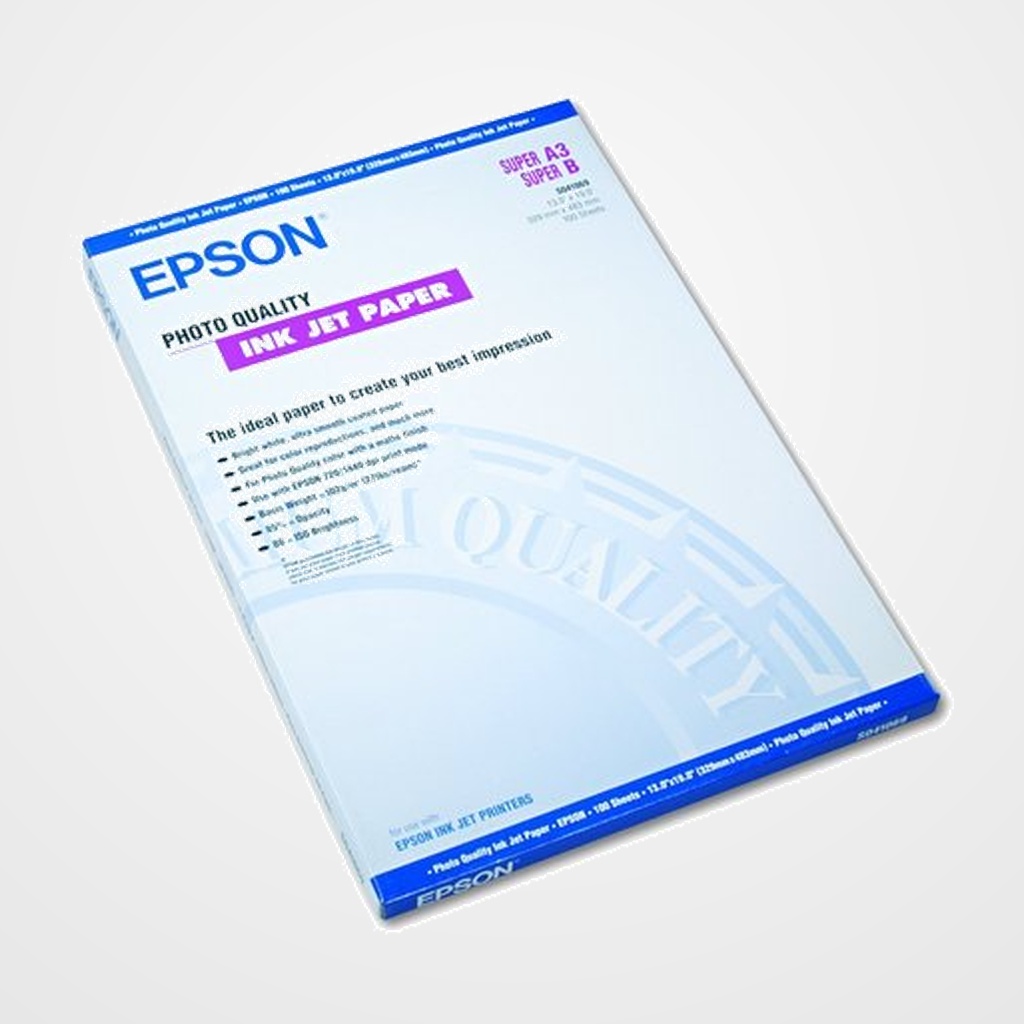 [12701156] PAPEL INKJET EPSON FOTO A3+ 105g 100h CUCHE MATE