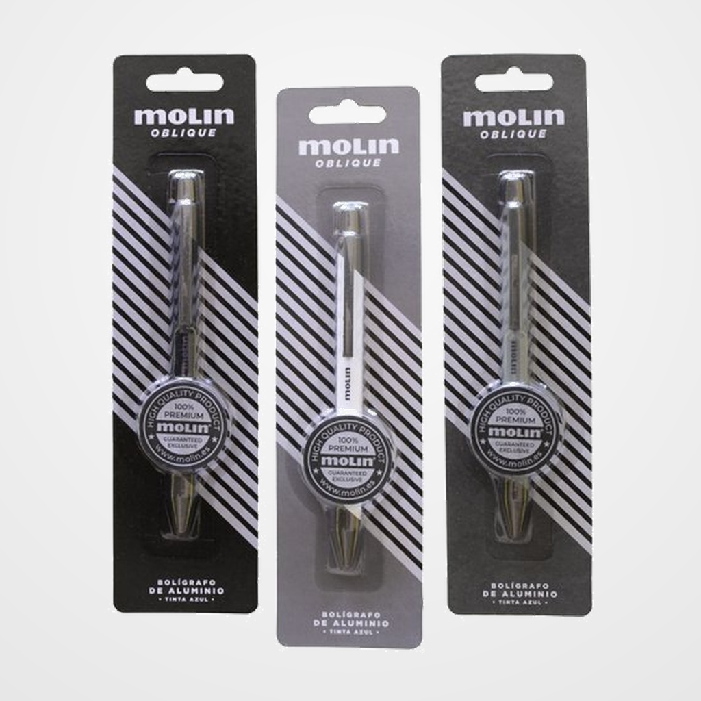 BOLIGRAFO MOLIN OBLIQUE MATE BLISTER DE 1