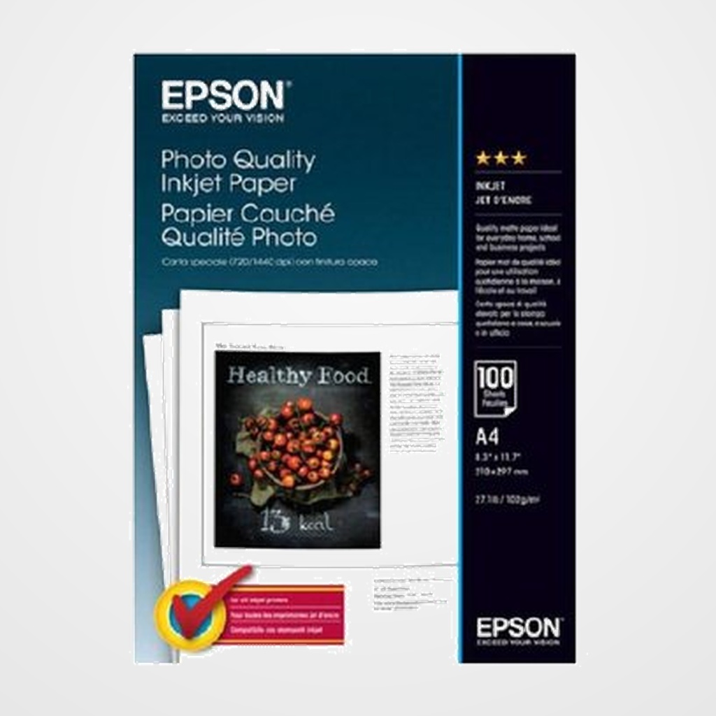PAPEL INKJET EPSON MATE A4 102 grs. 100 hjs. HQ