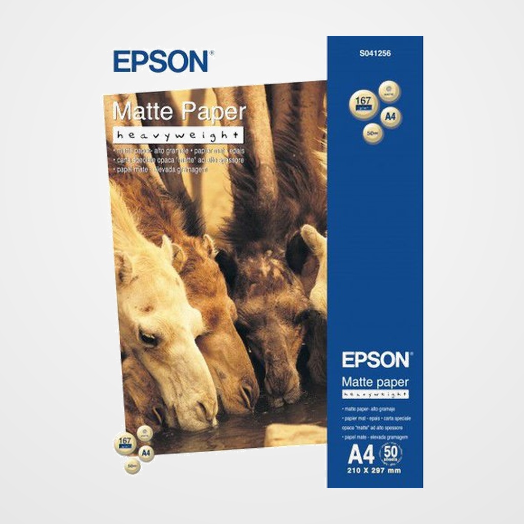 PAPEL INKJET EPSON MATE A4 167g 50h ALTO GRAMAJE
