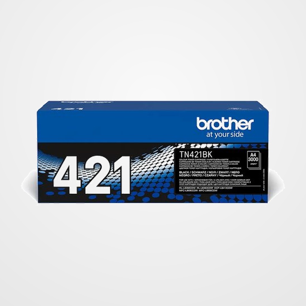 TONER BROTHER TN-421BK DCP-L8410CDW/L8410CDWT, HL-L8260CDW/L8360CDW/L8360CDWMT, MFC-L8690CDW/L8900CDW  NEGRO (3.000 PÁG.)