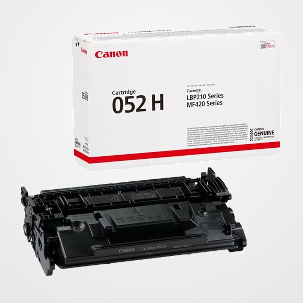 TONER CANON 052H I-SENSYS LBP-212/214/215, MF-421/426/429 NEGRO 9.200 PÁG. (2200C002)