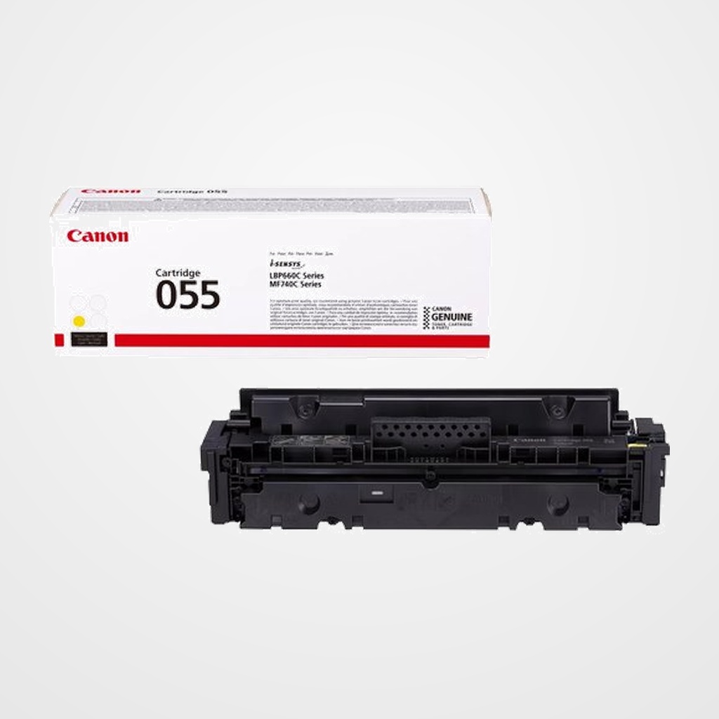 TONER CANON 055Y AMARILLO LBP-660/MF740 (3013C002) (2.300 PÁG.)