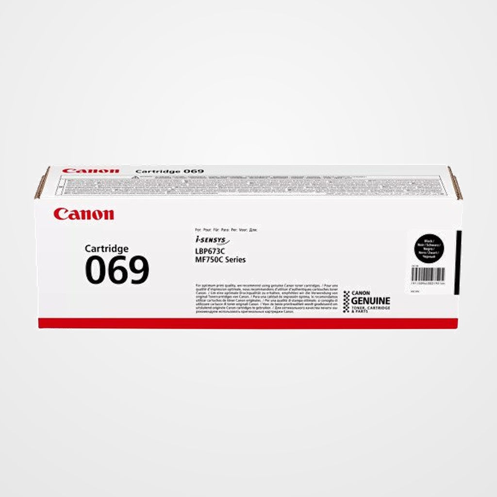 TONER CANON 069BK i-SENSYS LBP673 MF752 NEGRO (5094C002) (2.100 PAG)