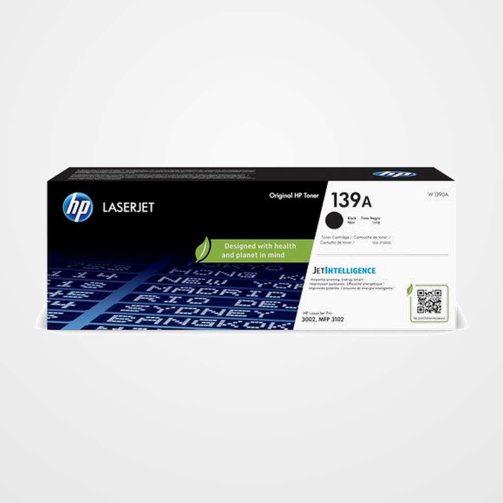 TONER HP Nº 139A W1390A LaserJet Pro 3001/3002/3003/3004, 3101/3102/3103/3104 NEGRO 1.500 PÁG.