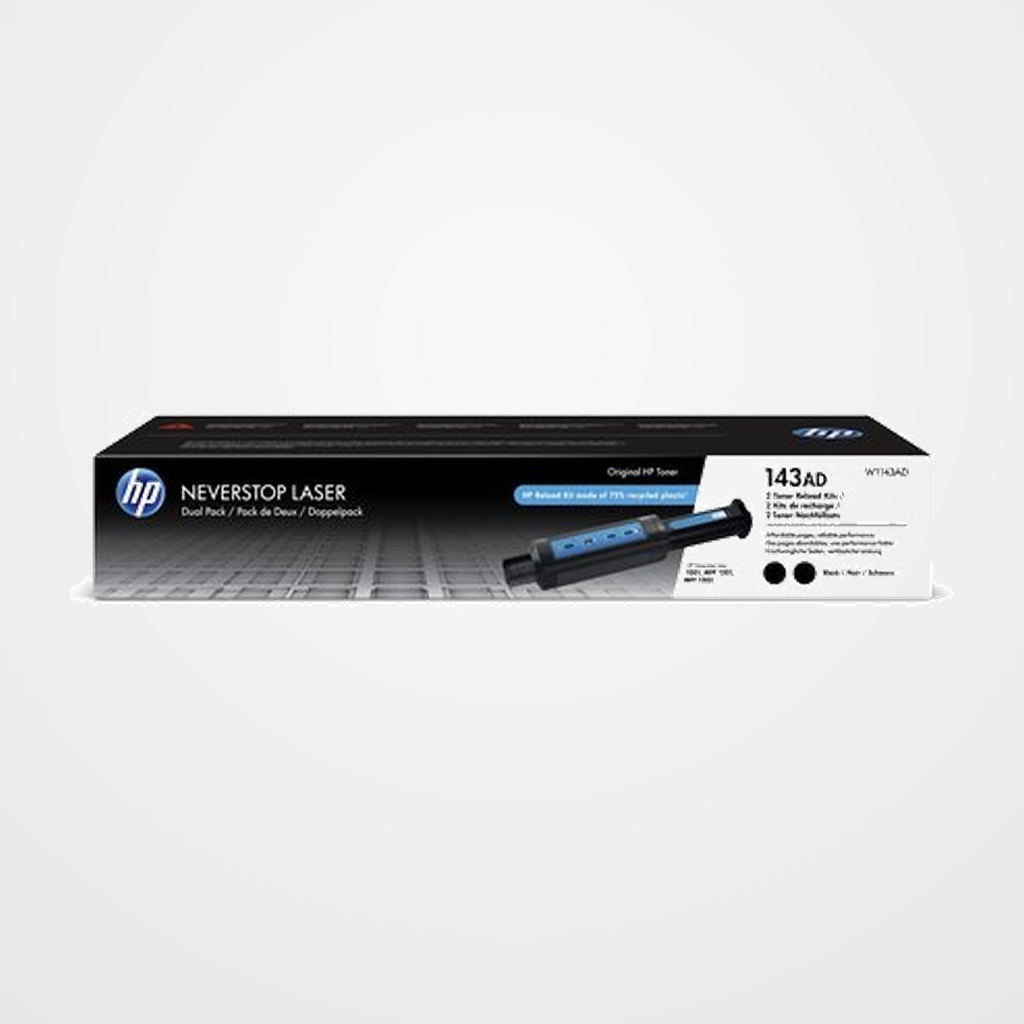 TONER HP Nº 143AD W1143AD NEVERSTOP 143AD NEGRO 2.500 PÁG.