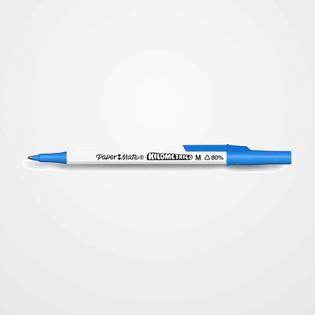 BOLIGRAFO PAPER MATE KILOMETRICO RECYCLED AZUL