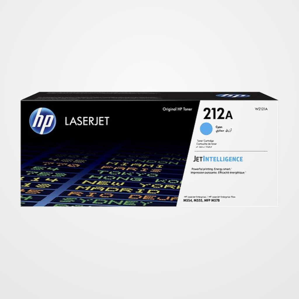 TONER HP Nº 212A W2121A LASERJET M578, M554, M555, M578 CIAN 4.500 PÁG.