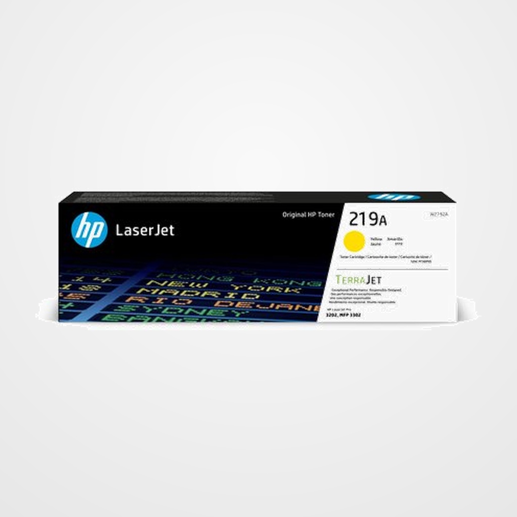 TONER HP Nº 219A W2192A HP LASERJET PRO 3202/LASERJET MFP 3302 AMARILLO 1.200 PÁG.