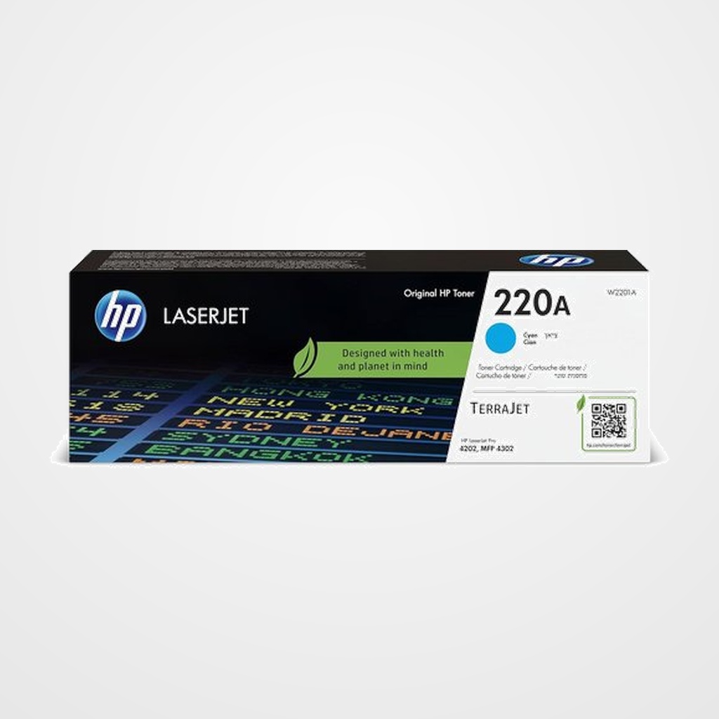 TONER HP Nº 220A W2201A LaserJet Pro 4201-4203/MFP 4301-4303 CIAN 1.800 PÁG.