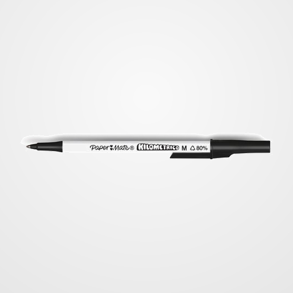 BOLIGRAFO PAPER MATE KILOMETRICO RECYCLED NEGRO