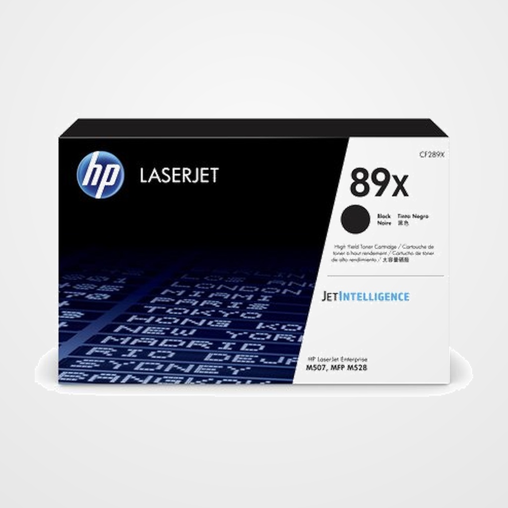 TONER HP Nº 89X CF289X LASERJET M507/M528 NEGRO 10.000 PÁG.