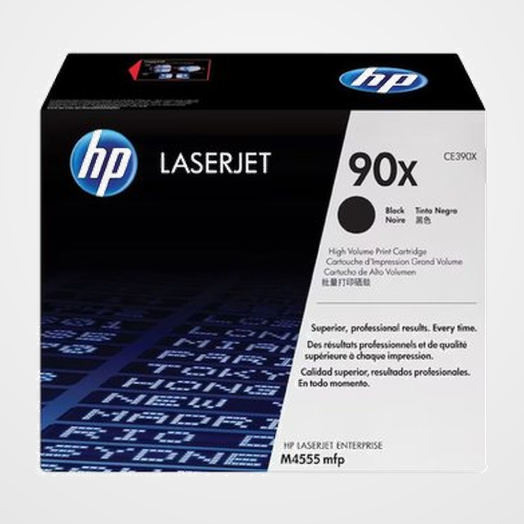TONER HP Nº 90X CE390X LASERJET M4555MFP NEGRO 24.000 PÁG.